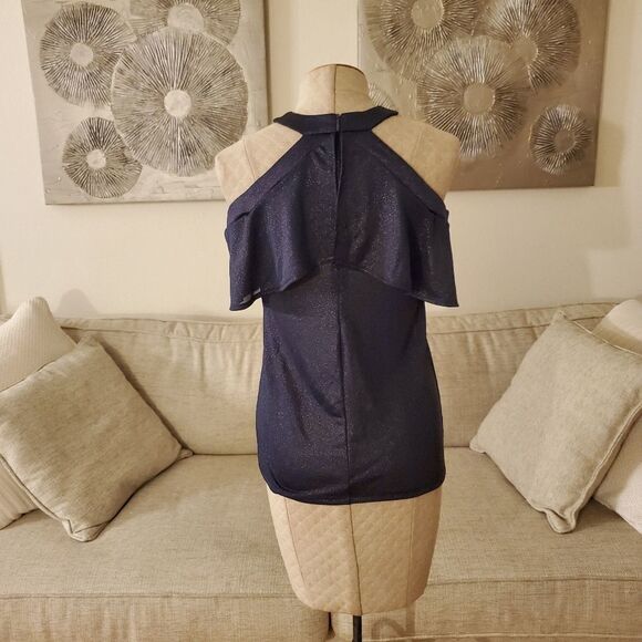 Michael Kors Metallic Flounce Top Size XS - Picture 6 of 11
